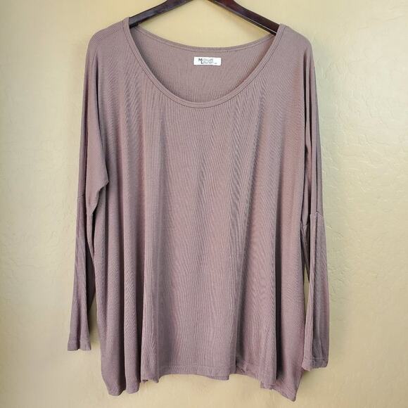 Michael Lauren Oversized Drop Shoulder Knit Top - Picture 2 of 11